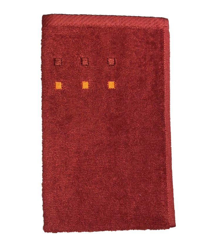 Gästetuch 4er-Set Quattro  - Terracotta, Basics, Textil (30/50cm) - Esposa