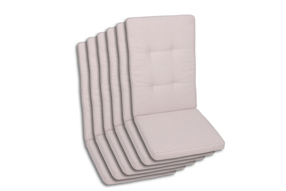 SESSELAUFLAGENSET Uni  - Naturfarben, Basics, Textil (50/7/120cm)