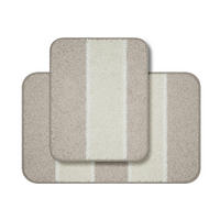 BADEMATTENSET Beige 50x80/40x50 cm  - Beige, Basics, Kunststoff/Textil (50x80/40x50cm) - Grund