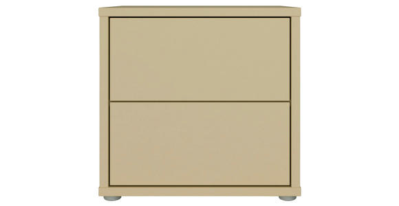 NACHTSCHRANK 50/48/42 cm  - Silberfarben/Hellgelb, Trend, Holzwerkstoff/Kunststoff (50/48/42cm) - Carryhome