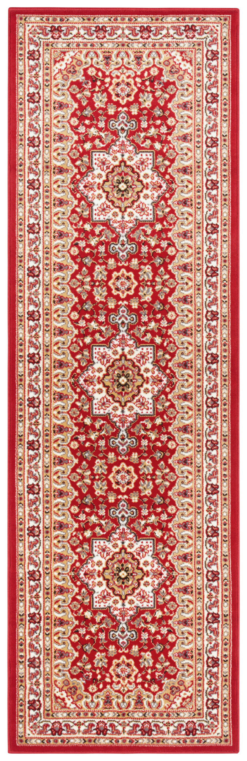 LÄUFER 80/250 cm Mirkan  - Rot/Multicolor, Basics, Kunststoff/Textil (80/250cm)