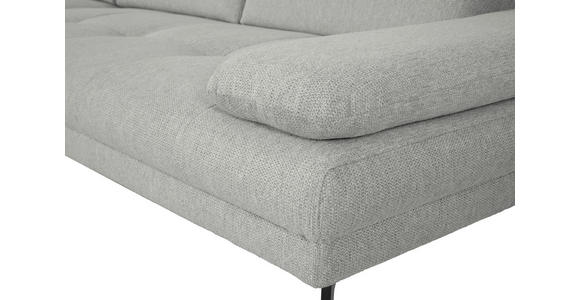 ECKSOFA in Webstoff Olivgrün 188/296 cm - Schwarz/Olivgrün, Design, Textil/Metall (188/296cm) - Xora