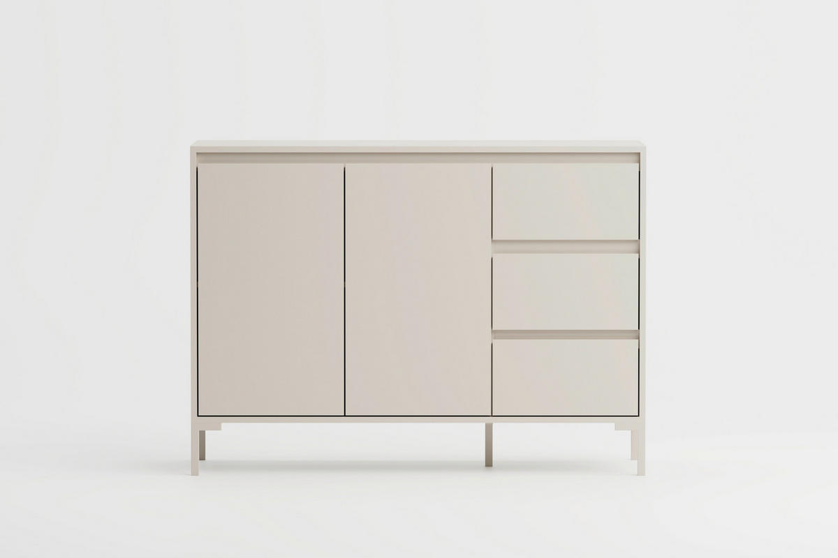 KOMMODE 120/87/40 cm Kaschmir  - Kaschmir, Design, Holzwerkstoff/Metall (120/87/40cm) - MID.YOU