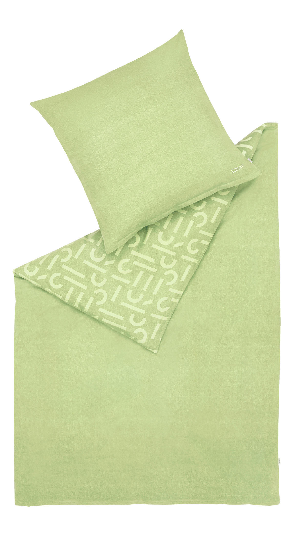 WENDEBETTWÄSCHE SCATTER BIG Renforcé 200/200 cm  - Limette/Grün, Design, Textil (200/200cm) - Esprit
