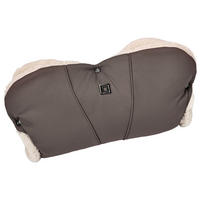 MUFF Handmuff  - Greige/Dunkelbraun, Basics, Textil (51/7/24cm) - Moon