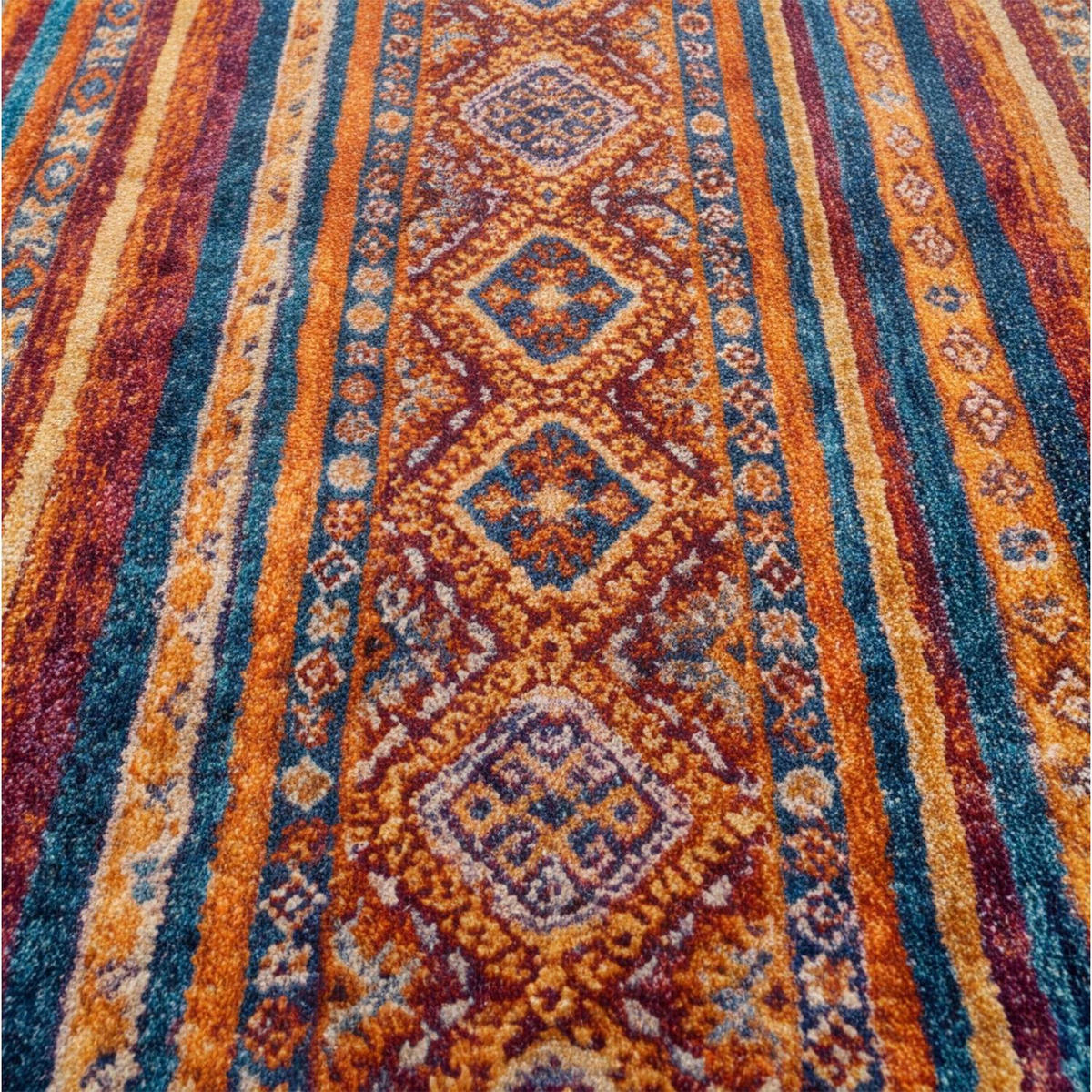 KÜCHENLÄUFER 80/190 cm Velvet Ethnic Multicolor  - Multicolor, Design, Kunststoff/Textil (80/190cm) - Esposa