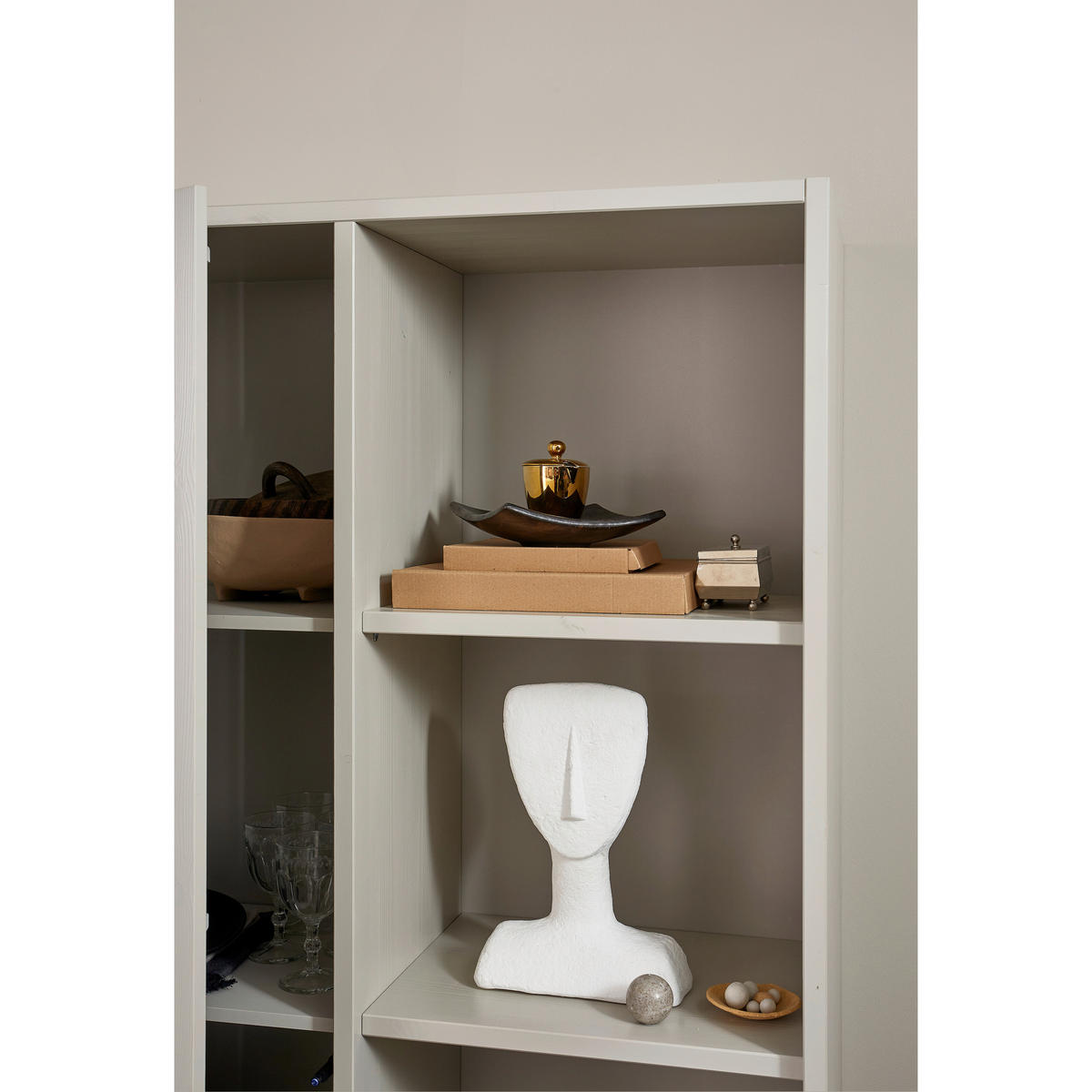 MEHRZWECKSCHRANK 100/200/40 cm  in Grauweiß  - Grauweiß, Design, Holz (100/200/40cm) - Livetastic