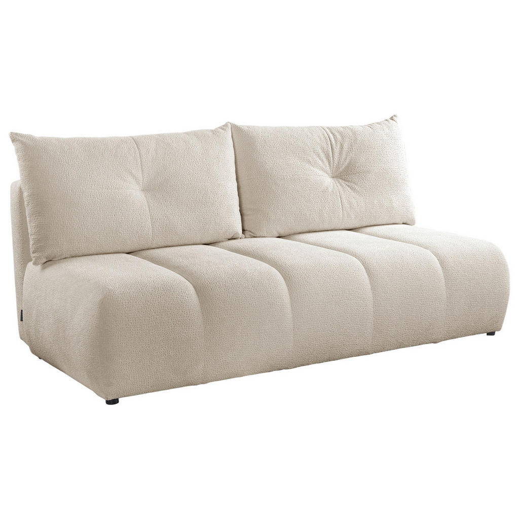 Thumbnail - Mid.you Schlafsofa Milo, Creme, Holz, Textil, Kiefer, Hartholz, 3-Sitzer, Füllung: Polyurethan (Pur), Silikon, 209x100x1...