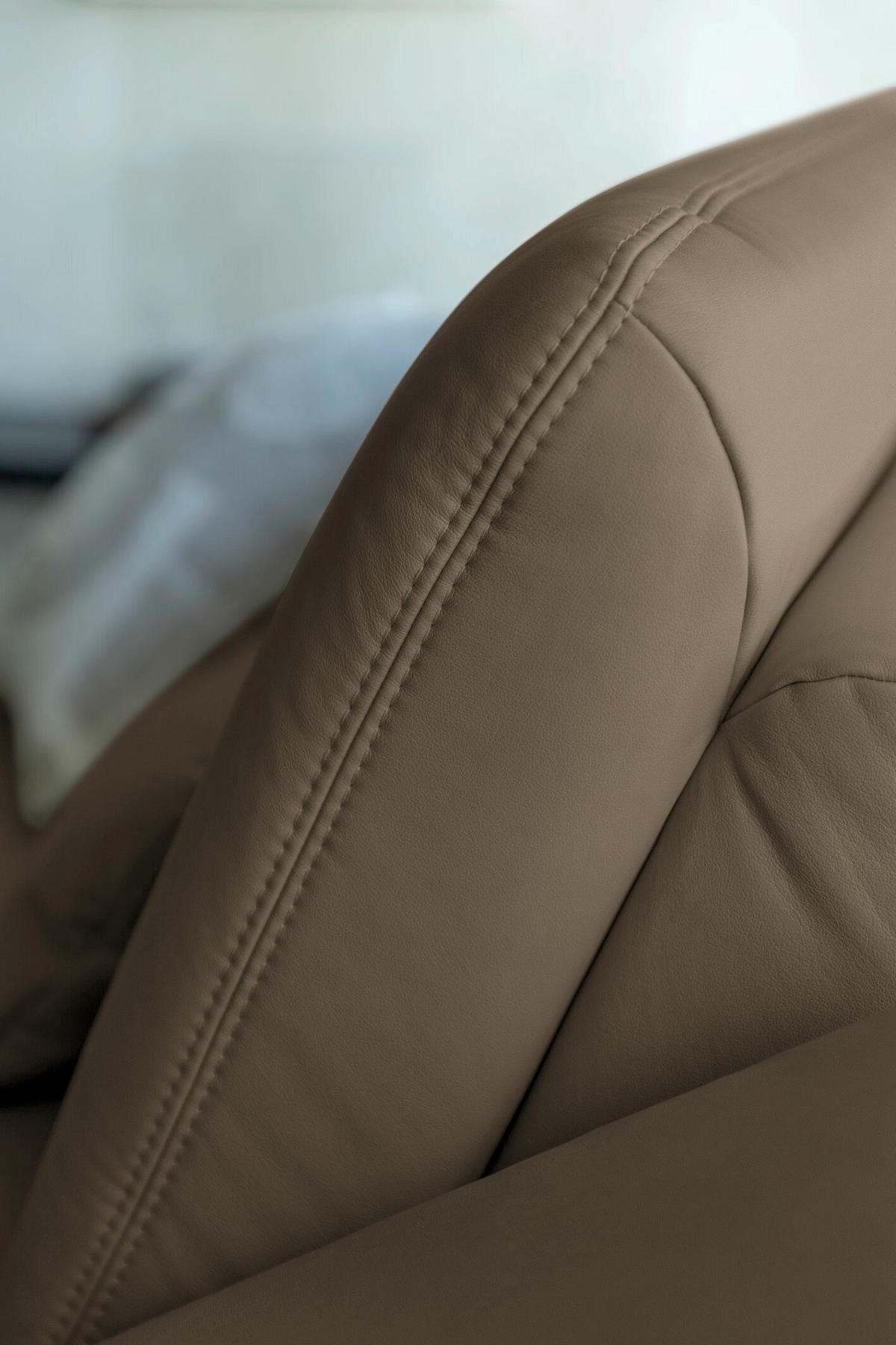 ECKSOFA Echtleder Graubraun  - Graubraun/Schwarz, Konventionell, Leder/Metall (180/301cm) - Joop!