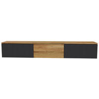 LOWBOARD  250/37,5/37 cm  hängend  - Eichefarben/Anthrazit, Natur, Glas/Holz (250/37,5/37cm) - Linea Natura