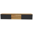 LOWBOARD  250/37,5/37 cm  hängend  - Eichefarben/Anthrazit, Natur, Glas/Holz (250/37,5/37cm) - Linea Natura