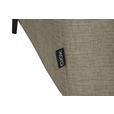 ECKSOFA  in Chenille Beige  280/205 cm  - Beige/Schwarz, Design, Textil/Metall (280/205cm) - Xora