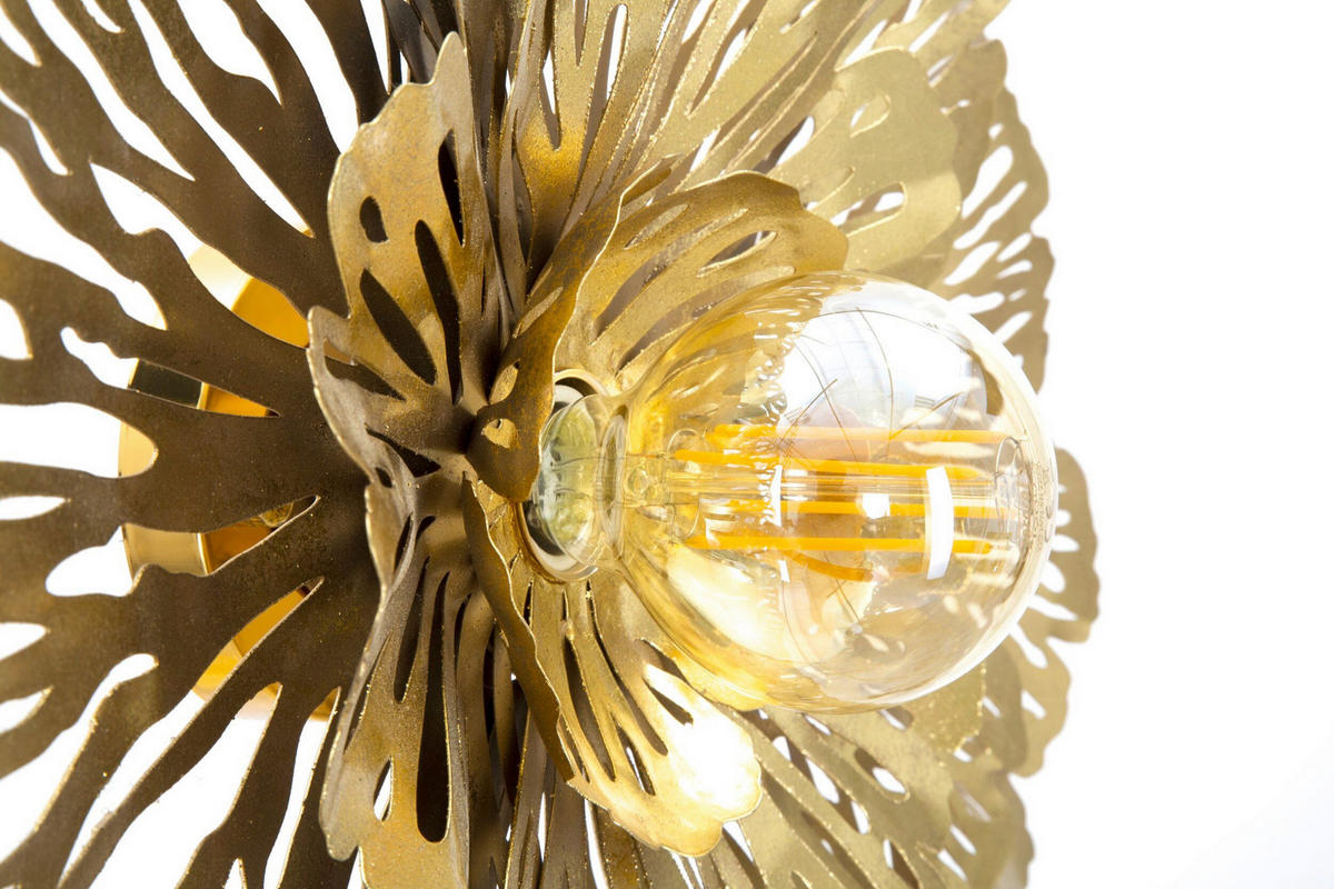 WANDLEUCHTE 56.5/12/42.5 cm  - Goldfarben, Trend, Metall (56.5/12/42.5cm) - Mauro Ferretti
