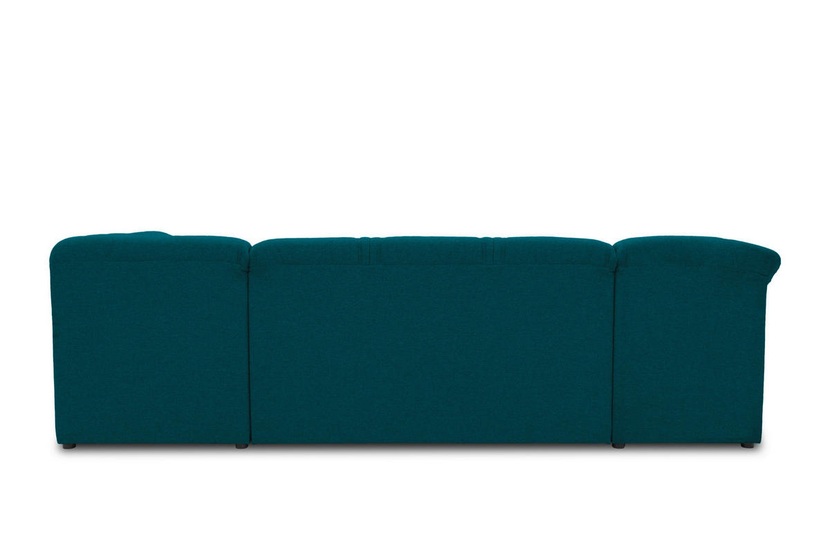 WOHNLANDSCHAFT Dunkelblau Mikrofaser  - Schwarz/Dunkelblau, KONVENTIONELL, Kunststoff/Textil (146/295/180cm) - MID.YOU