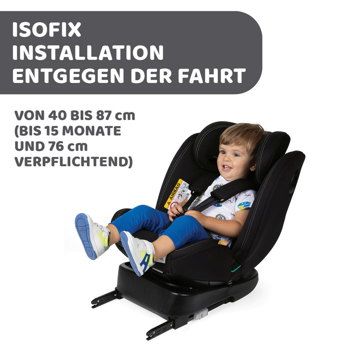KINDERAUTOSITZ UNICO EVO I-SIZ   - Schwarz, Basics (46/54/69/44cm) - Chicco