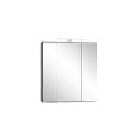 SPIEGELSCHRANK 60/64/20 cm  - Wildeiche/Edelstahlfarben, Trend, Glas/Holzwerkstoff (60/64/20cm) - Held