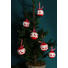 CHRISTBAUMKUGEL-SET 6-teilig Rot, Weiß - Rot/Weiß, Kunststoff (8cm)