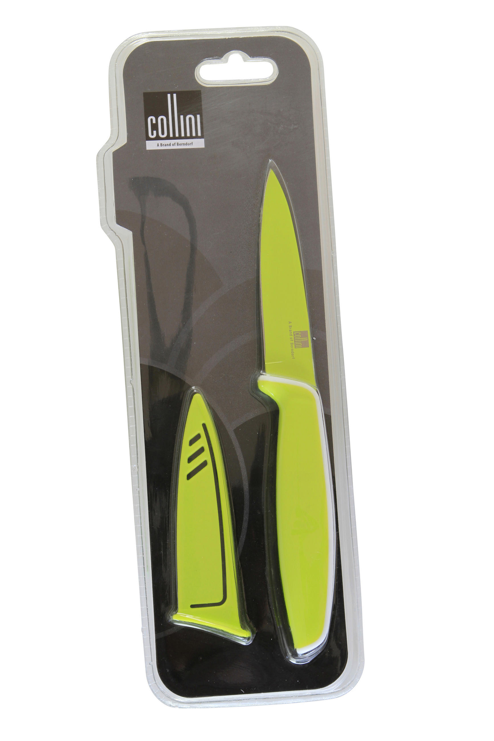 CUȚIT PENTRU DECOJIT 8,5 cm  - verde, Basics, plastic/metal (8,5cm)