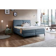 BOXSPRINGBETT 160/200 cm  in Blau  - Blau/Schwarz, KONVENTIONELL, Textil/Metall (160/200cm) - Dieter Knoll