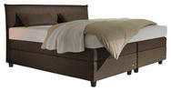 BOXSPRINGBETT 180/200 cm  in Braun  - Schwarz/Braun, Design, Kunststoff/Textil (180/200cm) - RUF Betten