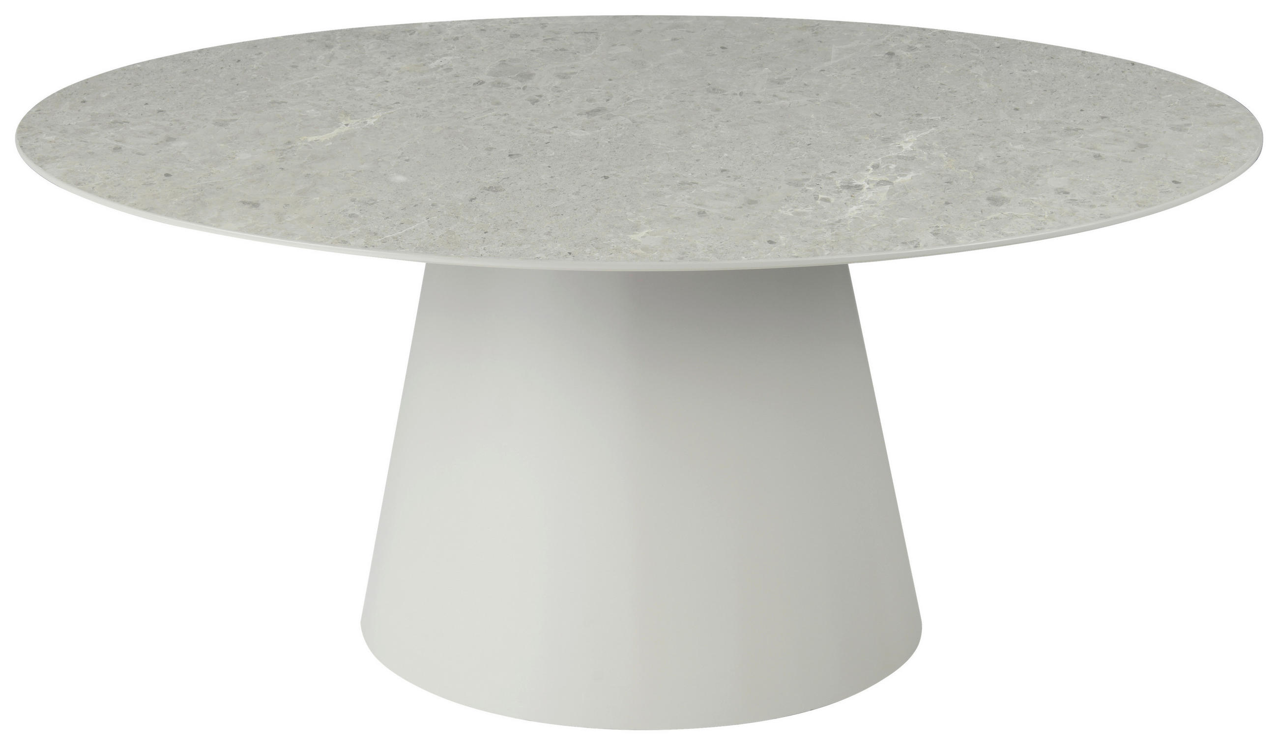 ESSTISCH oval Hellgrau  - Hellgrau, MODERN, Holzwerkstoff (160/75/90cm) - Livetastic