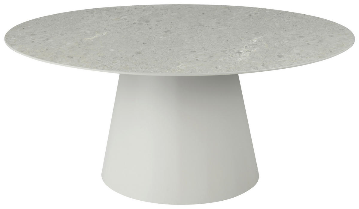 ESSTISCH oval Hellgrau  - Hellgrau, MODERN, Holzwerkstoff (160/75/90cm) - Livetastic