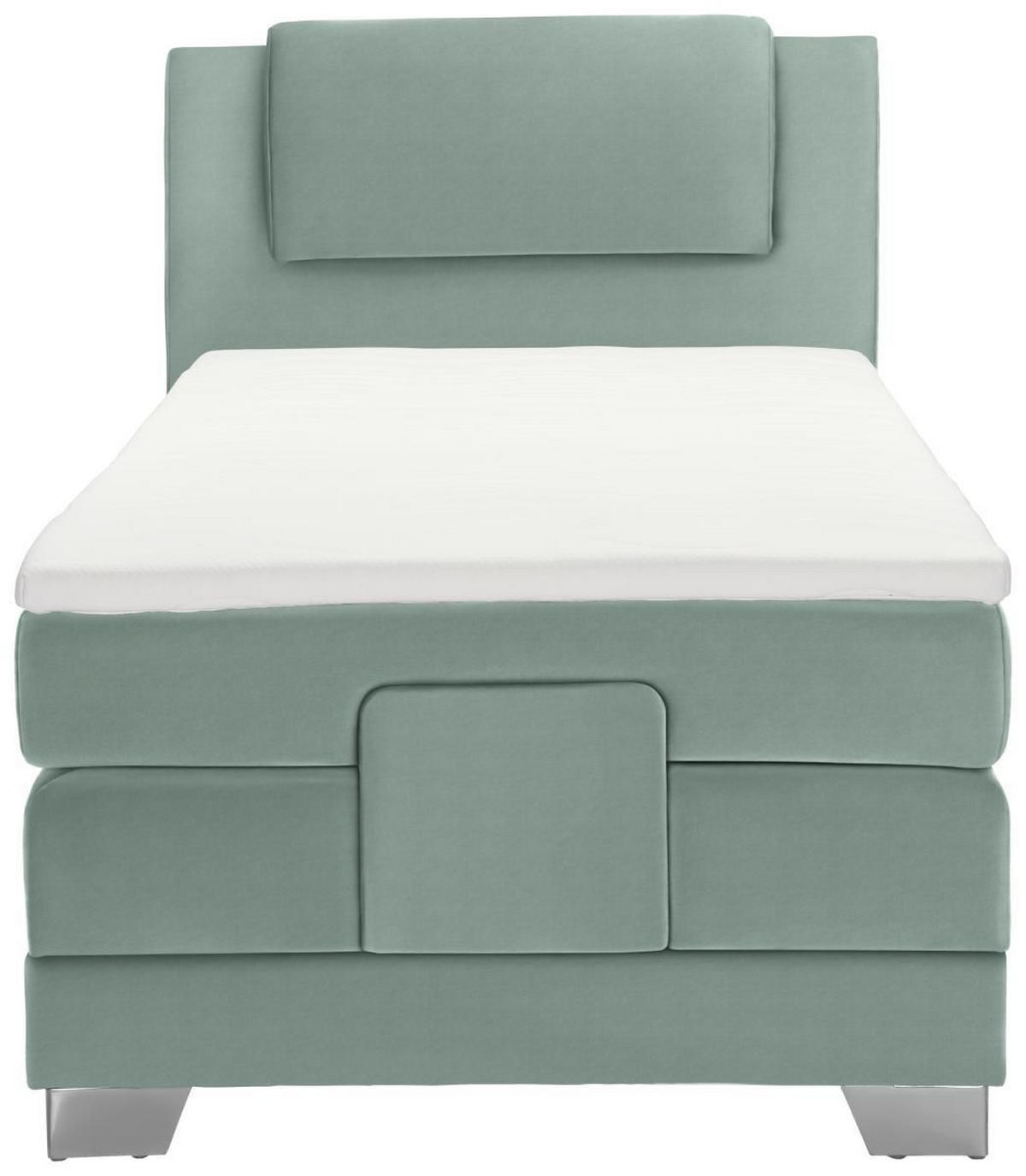 BOXSPRINGBETT 100/200 cm  in Petrol  - Silberfarben/Petrol, Konventionell, Kunststoff/Textil (100/200cm) - Esposa