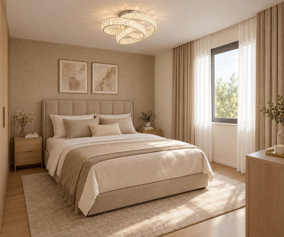 LED-DECKENLEUCHTE 60/26 cm  - Chromfarben, KONVENTIONELL, Glas/Metall (60/26cm) - Glandor