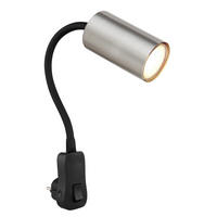 VÄGGLAMPA 5,5/32/43 cm   - svart/nickelfärgad, Basics, metall/plast (5,5/32/43cm) - Globo