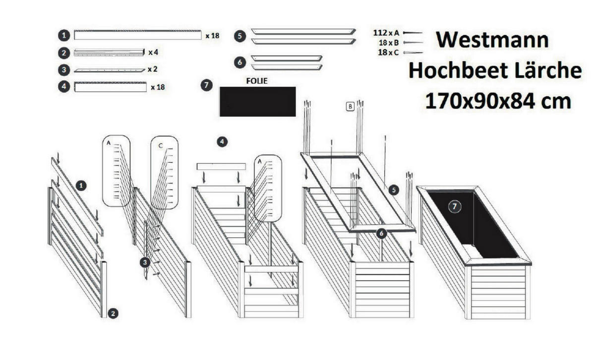 VYVÝŠENÝ ZÁHON   - farba smrekovca, Basics, drevo (90/84/170cm)