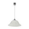 PENDELLEUCHTE 25/25/70 cm  - Chromfarben/Alabasterfarben, KONVENTIONELL, Metall (25/25/70cm)