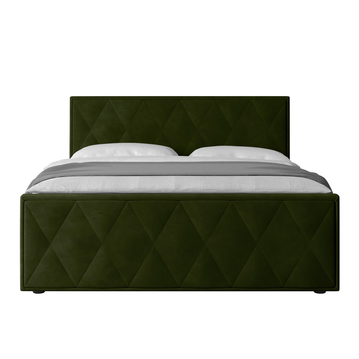 BOXSPRINGBETT 180/200 cm  in Grün  - Grün, Modern, Holz/Kunststoff (180/200cm) - MID.YOU