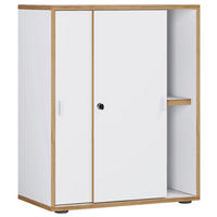 AKTENSCHRANK 60/74/33 cm  - Honigeiche/Weiss, Design, Holzwerkstoff (60/74/33cm) - MID.YOU