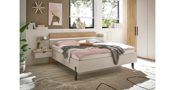 BETTANLAGE - Kaschmir/Eichefarben, Design (180/200cm) - Xora