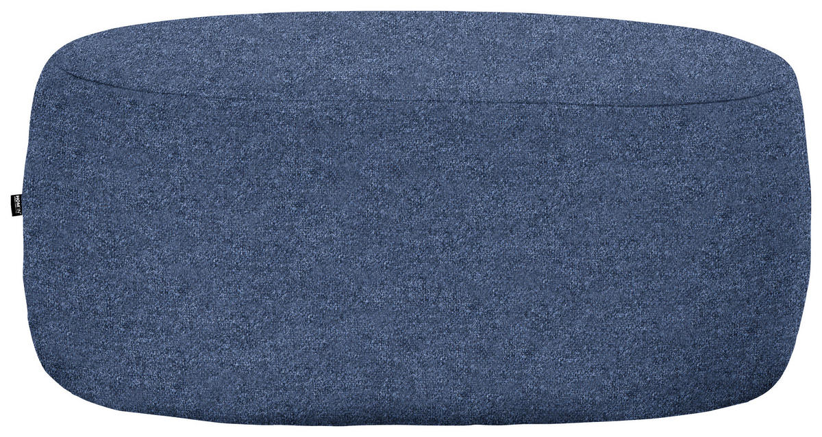 HOCKER in Textil Dunkelblau  - Schwarz/Dunkelblau, MODERN, Kunststoff/Textil (88/43/66cm) - Hom`in