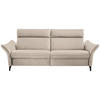 3-SITZER-SOFA in Echtleder Creme  - Anthrazit/Creme, Design, Leder/Metall (224/94/95cm) - Himolla