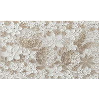 ÖLGEMÄLDE Blumen 120/70 cm  - Braun/Weiß, LIFESTYLE, Holz/Textil (120/70cm) - Monee