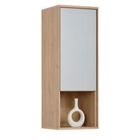 FÜGGESZTETT ELEM szürke, tölgyfa   - tölgyfa/szürke, Design, faalapú anyag (36/102/34cm) - home24