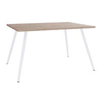 SCHREIBTISCH 80/50/70 cm Weiss, Sonoma Eiche  - Weiss/Sonoma Eiche, Modern, Holzwerkstoff/Metall (80/50/70cm) - MID.YOU
