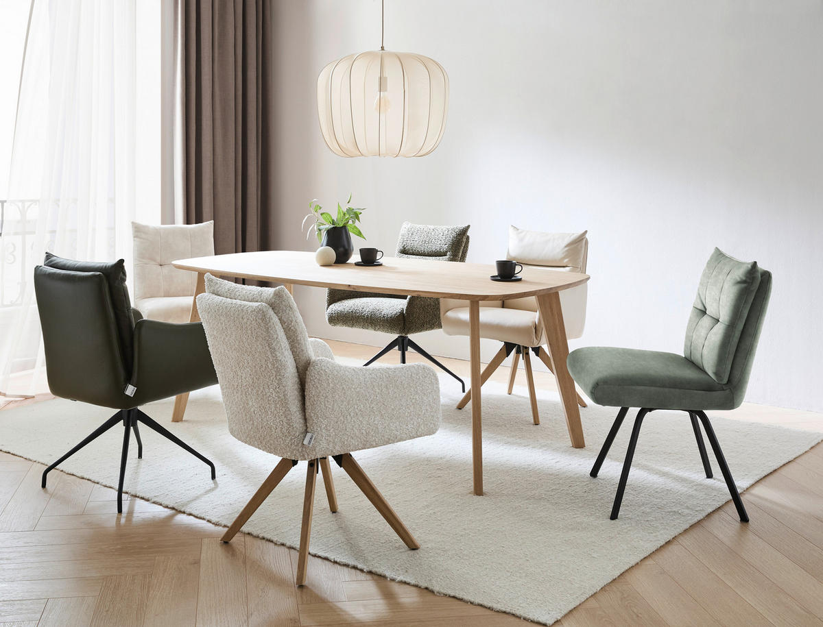 STUHL  in Velours Textil  - Graublau/Schwarz, Design, Textil/Metall (50/84/68cm) - Welnova