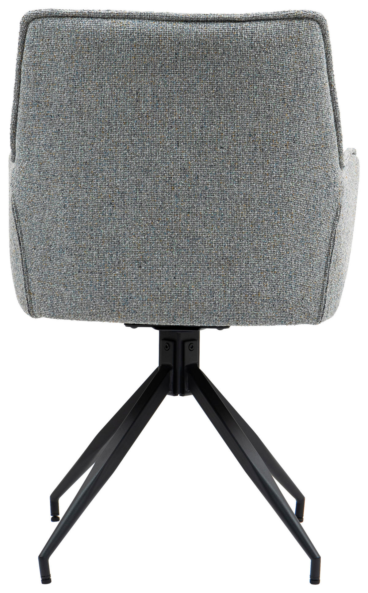 ARMLEHNSTUHL  in Eisen  - Schwarz/Grau, KONVENTIONELL, Textil/Metall (59/89,5/63cm) - MID.YOU