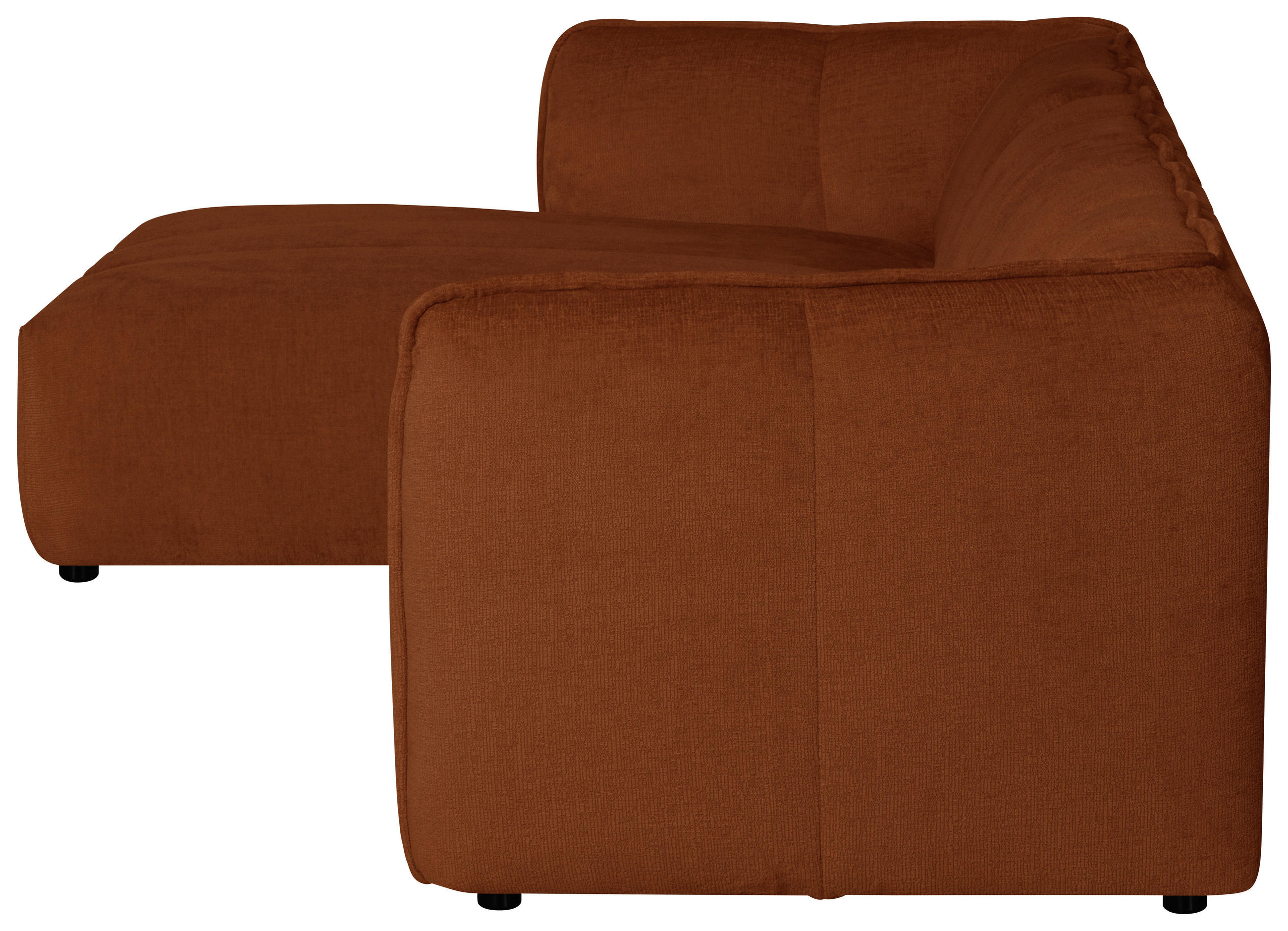 Thumbnail - Mid.you Ecksofa Livoli, Rost, Textil, 2-Sitzer, 246x160 cm, Made in EU, Wohnzimmer, Sofas & Couches, Wohnlandschaften