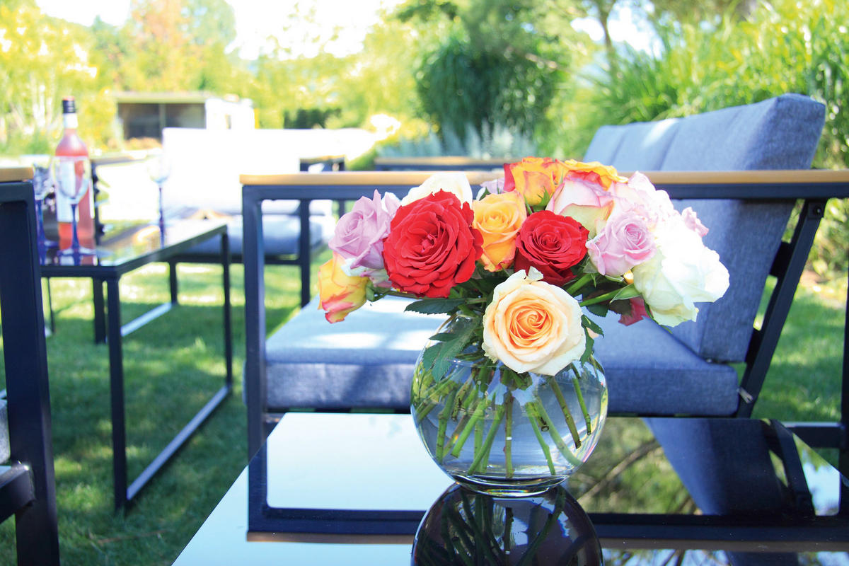 LOUNGEGARNITUR   Stahl  - Anthrazit, Basics, Textil/Metall - Acamp