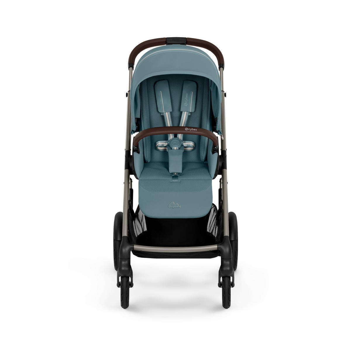 KINDERWAGEN  TALOS S LUX TPE  Stormy Blue  - Taupe/Hellblau, Basics, Kunststoff/Textil (91/60,5/110cm) - cybex GOLD
