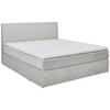 BOXSPRINGBETT 180/200 cm  in Hellgrau  - Hellgrau/Schwarz, Konventionell, Holz/Textil (180/200cm) - Carryhome