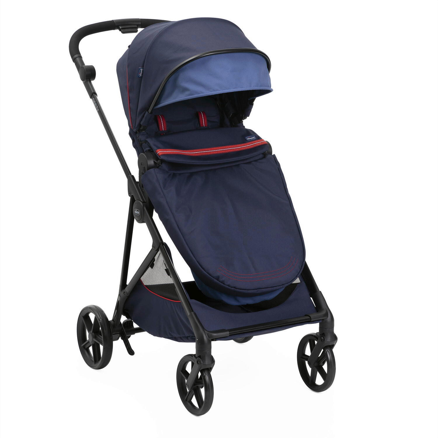 BUGGY SEETY  - Blau/Schwarz, Basics, Textil/Metall (55/73/99-110cm) - Chicco