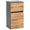 UNTERSCHRANK 40/79/35 cm   - Eichefarben/Silberfarben, KONVENTIONELL, Holzwerkstoff (40/79/35cm) - Held