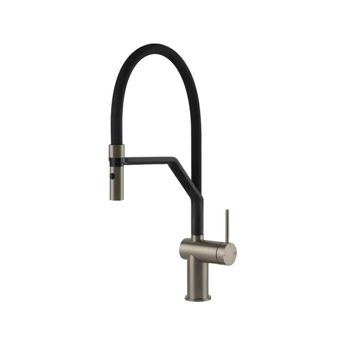 KÜCHENARMATUR - Edelstahlfarben/Schwarz, Basics, Metall (26,5/46,1/13,2cm) - HKT