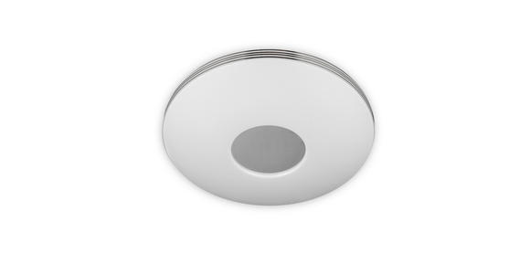 LED-DECKENLEUCHTE 34/10 cm - Chromfarben/Weiß, Basics, Kunststoff/Metall (34/10cm) - Novel