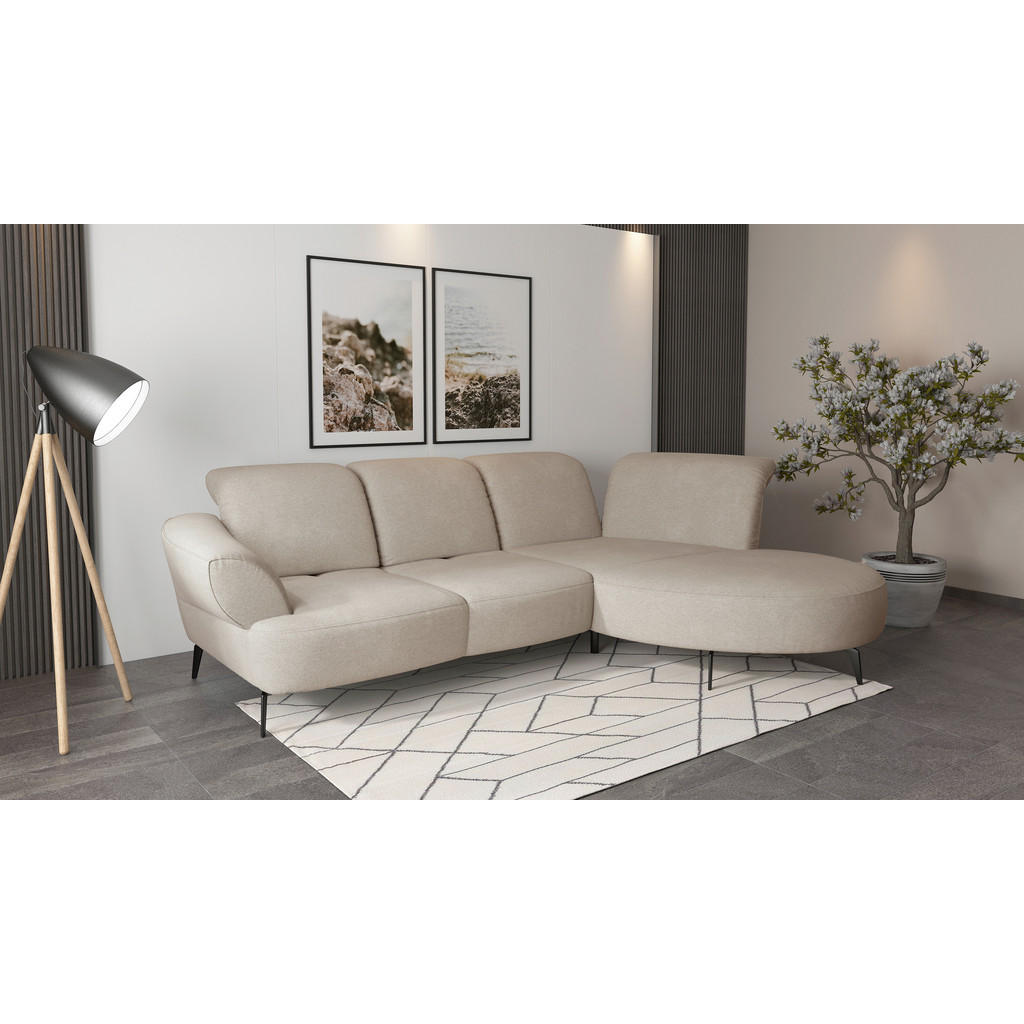 Sit & More ROHOVÁ SEDAČKA, textil, béžová